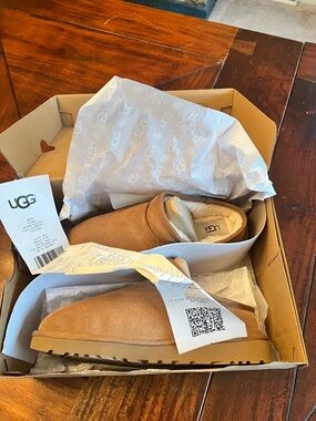 UGG Chestnut Suede Slip-On